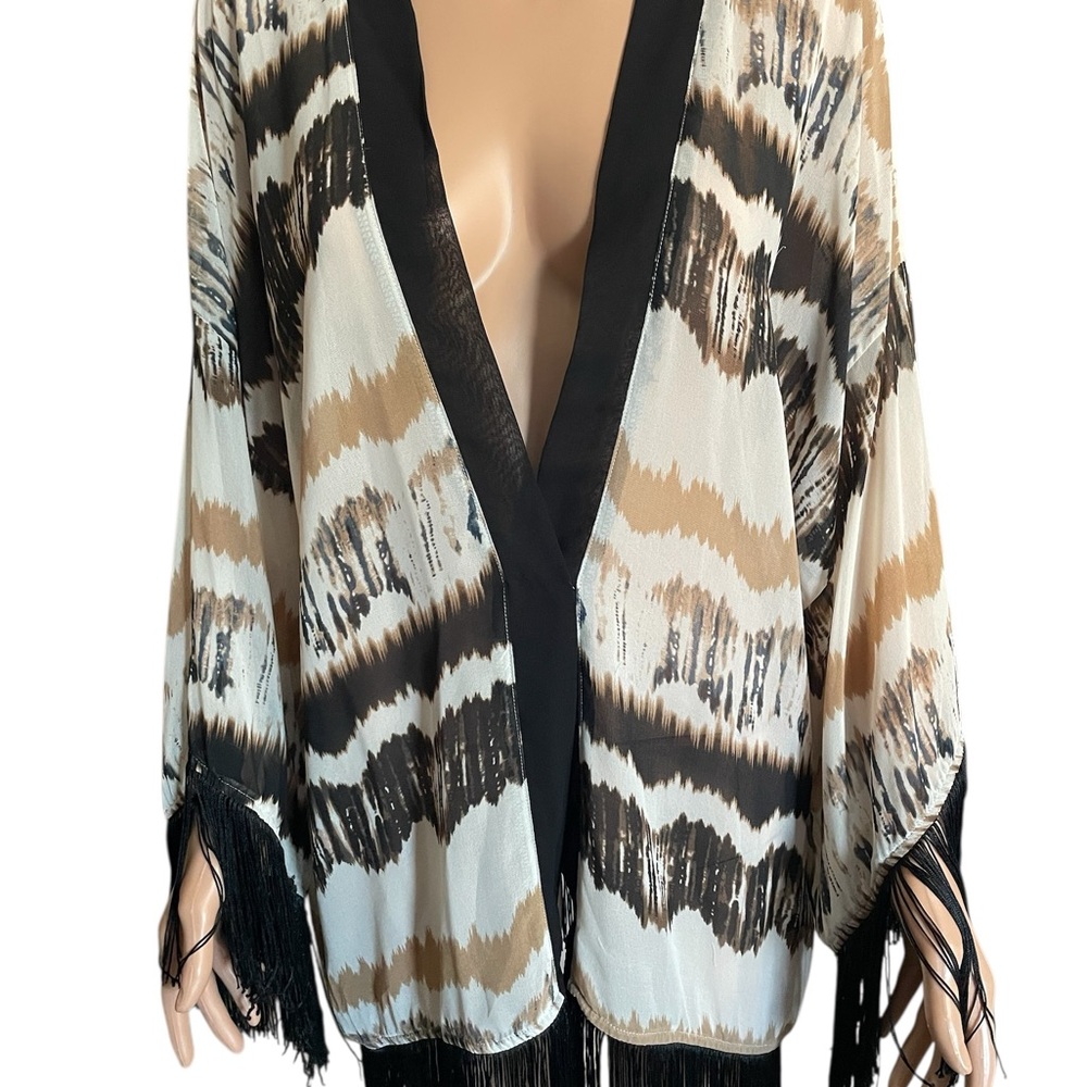 Jeans by Buffalo women’s boho fringe kimono XL
